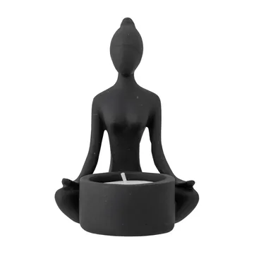 Benna tea light holder 12 cm - 黑色 - Bloomingville