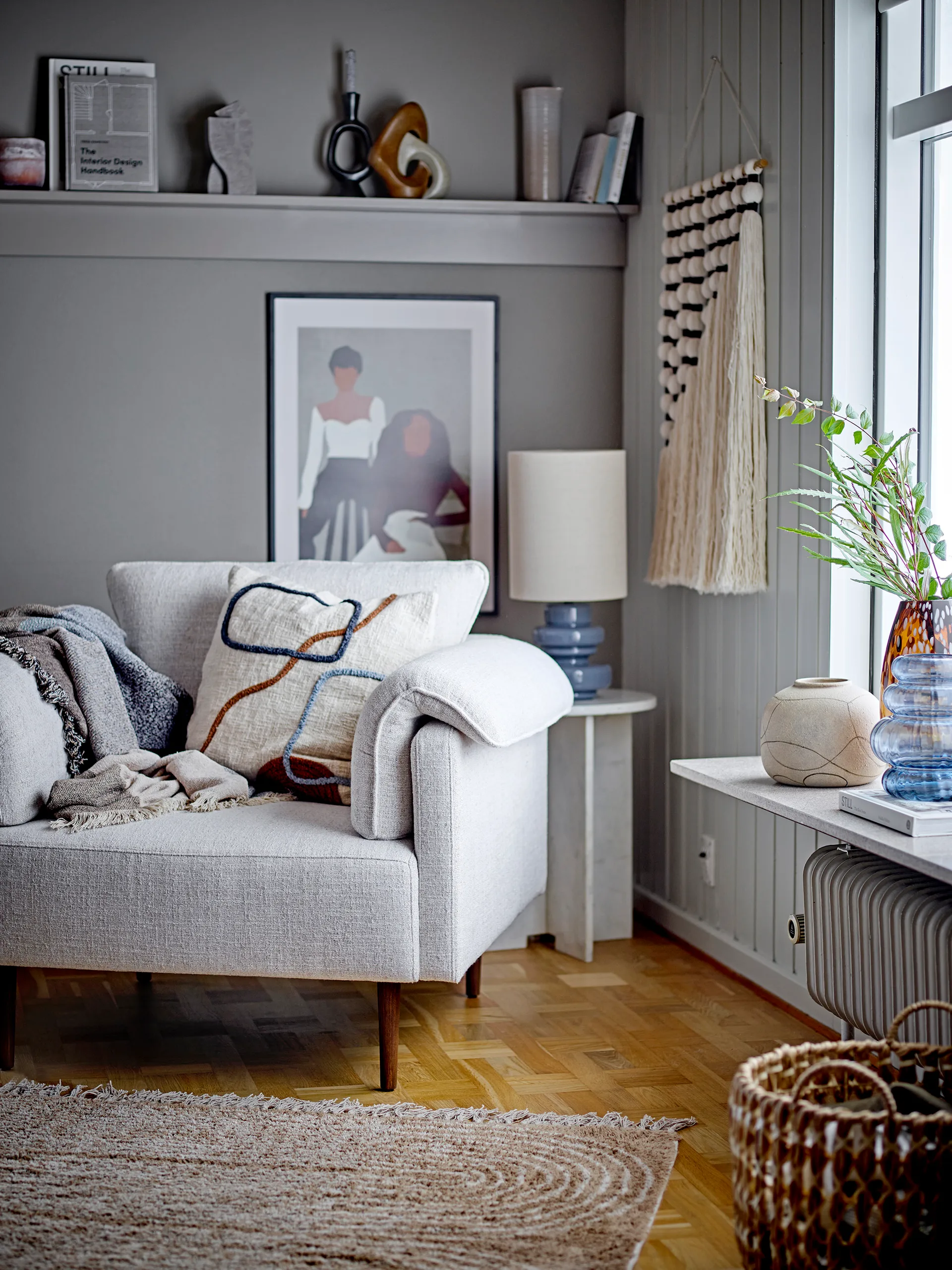 Bing 花瓶 21.5 cm, 蓝色 Bloomingville