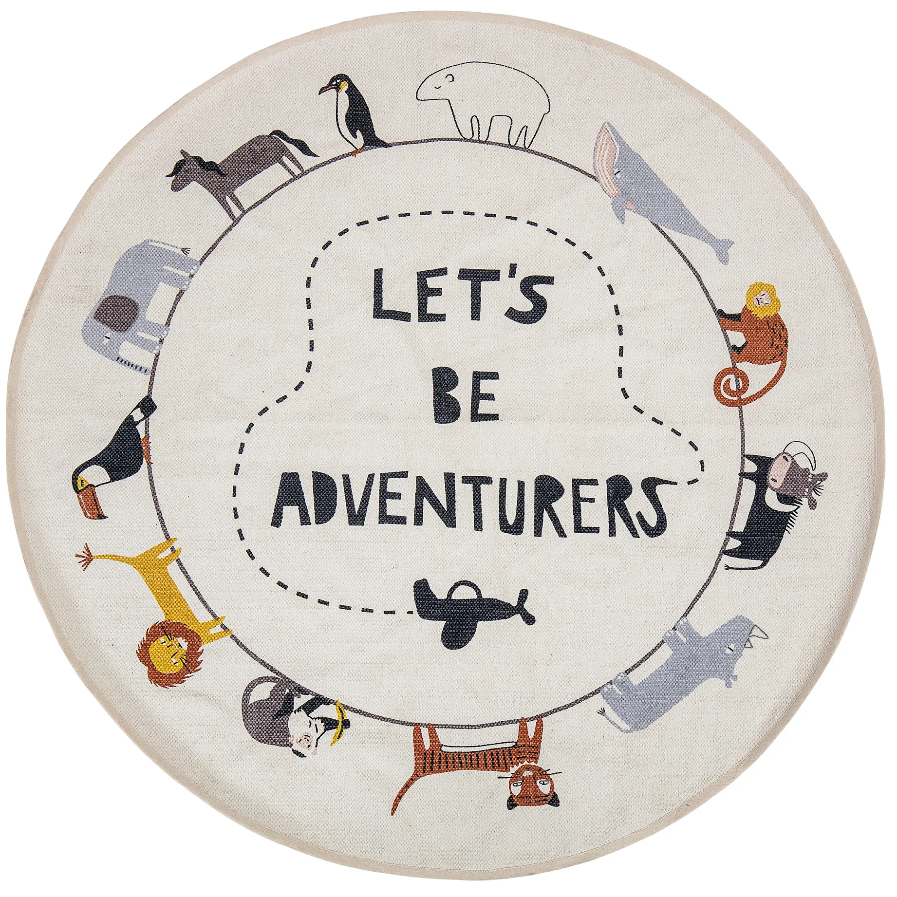 Bloomingville 地毯  Ø130 cm, Multi Bloomingville