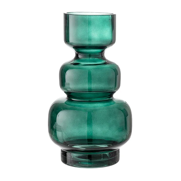 Bloomingville 玻璃花瓶 25cm - 绿色 - Bloomingville