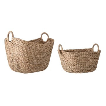 Bloomingville basket  两件套装 water hyacinth - nature (米色) - Bloomingville