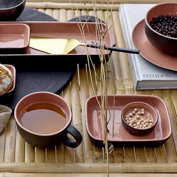 Bloomingville cake slice 28 cm - 黑色-gold - Bloomingville