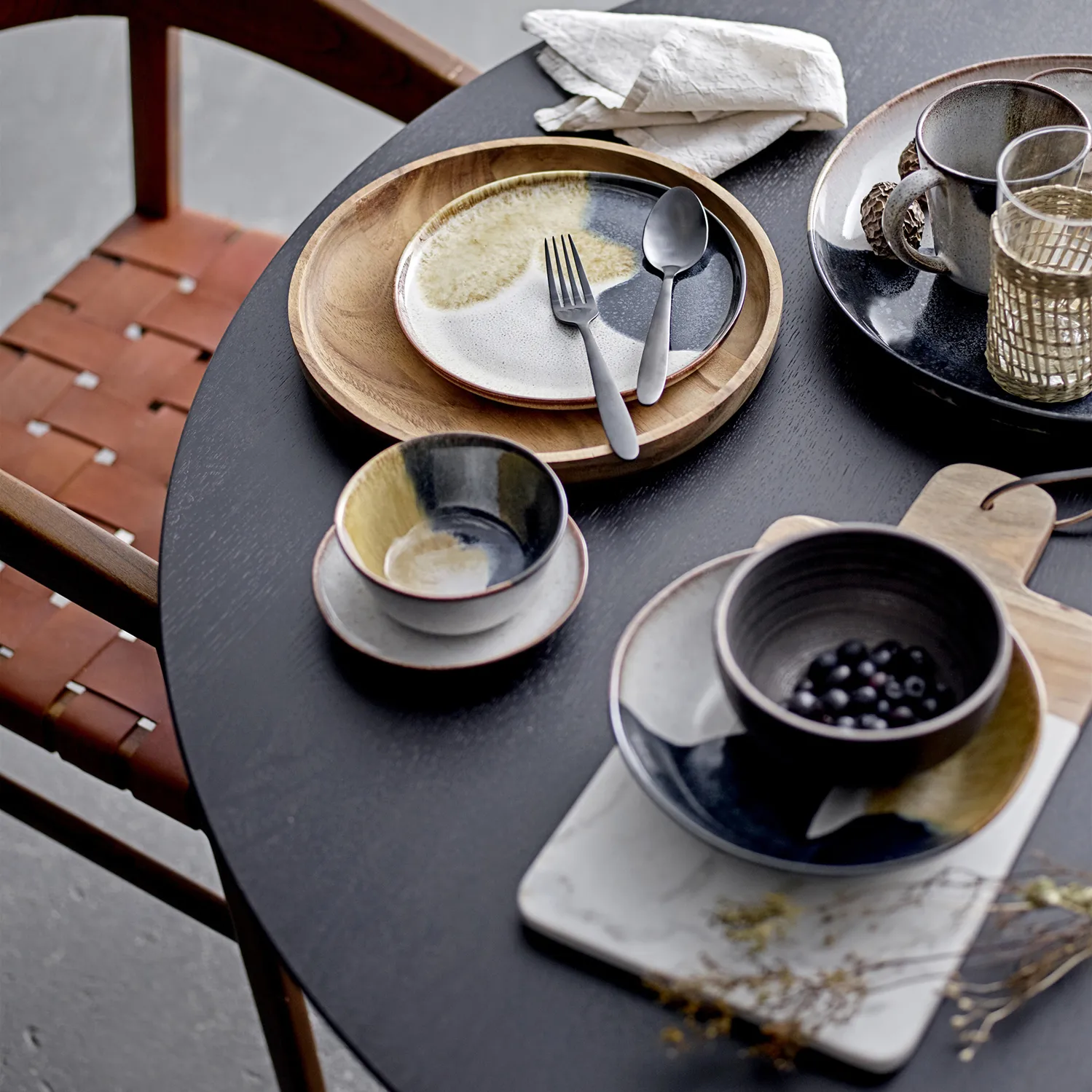 Bloomingville 菜板  marble-mango wood, 白色 Bloomingville