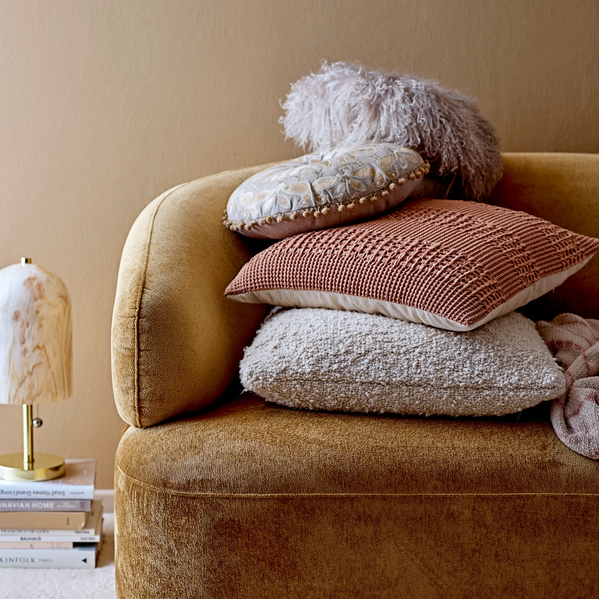 Bloomingville 靠枕|靠垫 monochrome 50x50 cm, nature Bloomingville