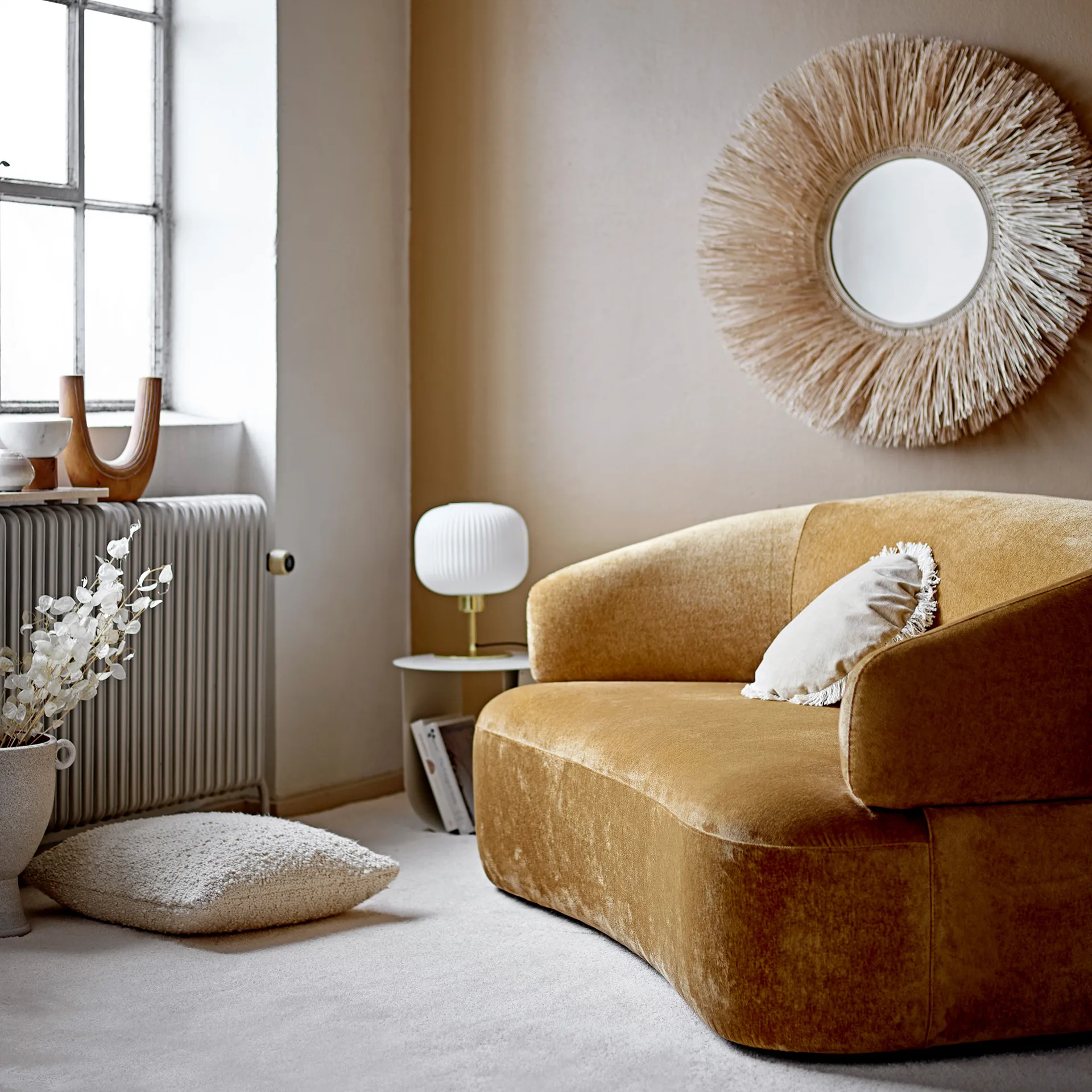 Bloomingville 靠枕|靠垫 monochrome 50x50 cm, nature Bloomingville