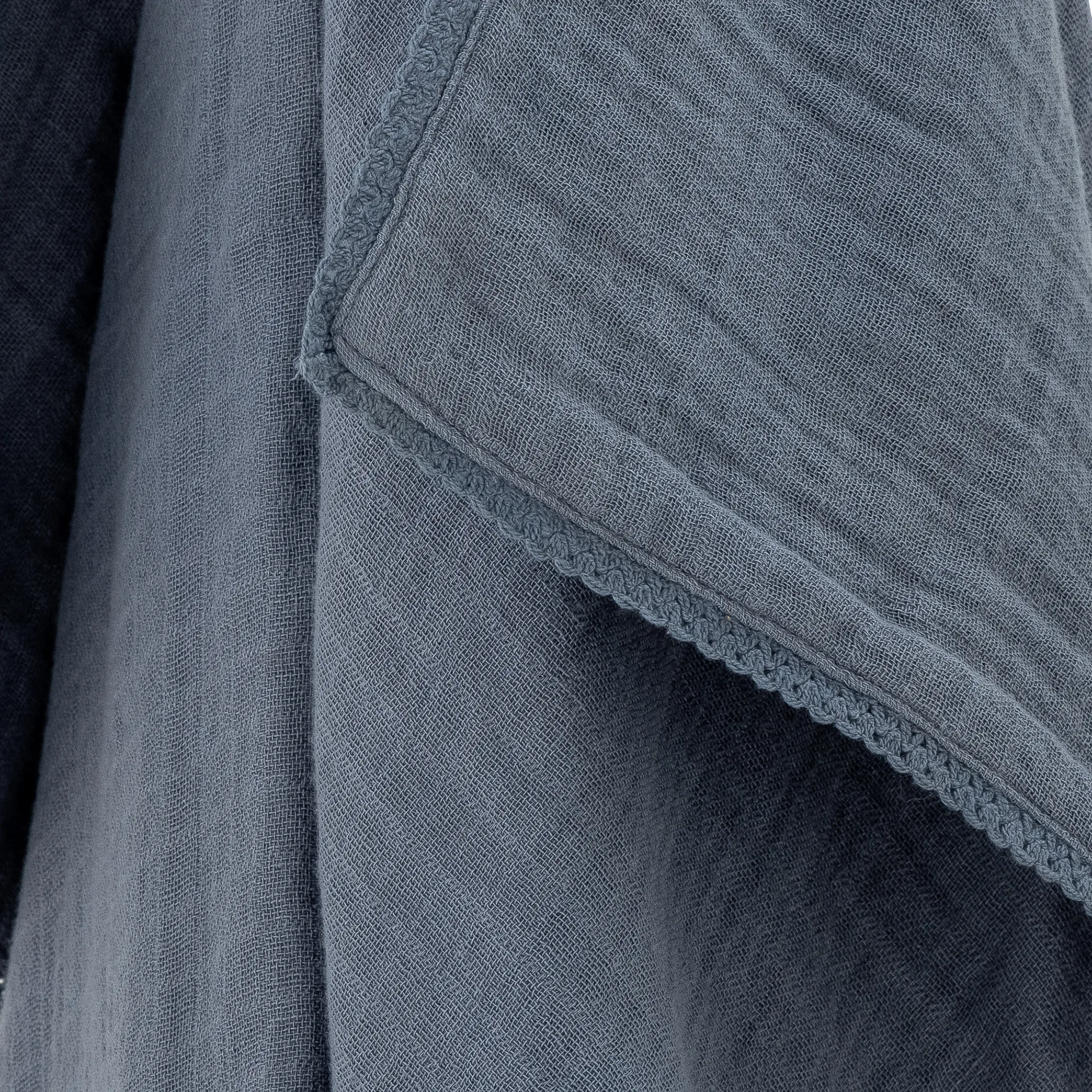 Bloomingville Muslin 毯子  80x100 cm, 蓝色 Bloomingville