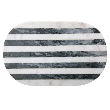 Bloomingville striped 菜板  - 黑色-白色 - Bloomingville
