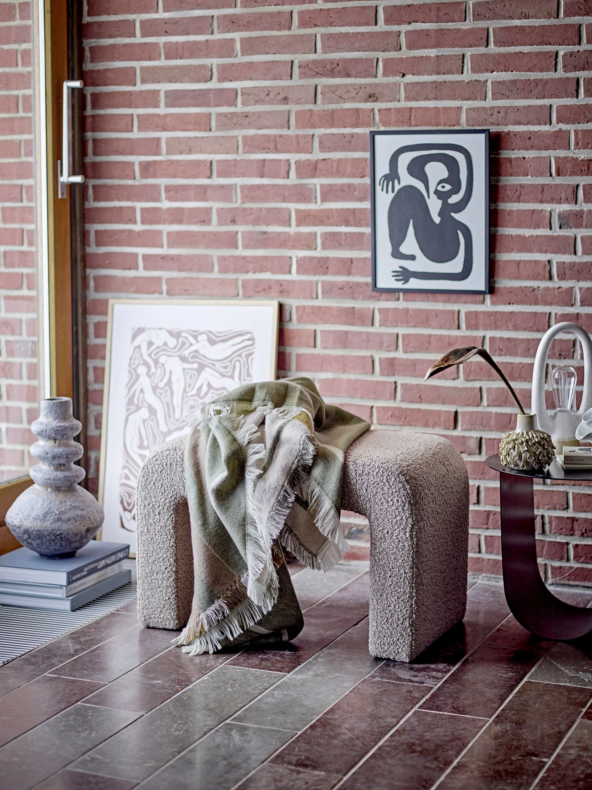 Bobbie 凳子 70x40x45 cm, 原色/自然色 Bloomingville