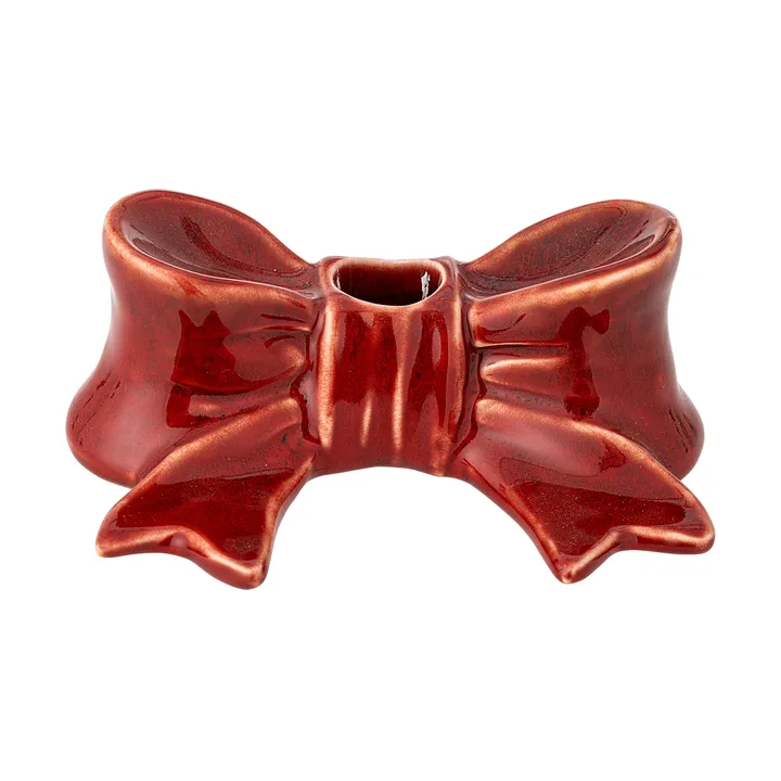 Bow ljusstake - 红色，11.5cm - Bloomingville