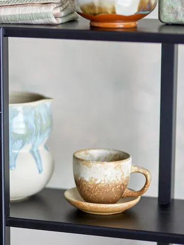 Brenta北欧风格带碟茶杯咖啡杯4件装 - 自然色 - Bloomingville