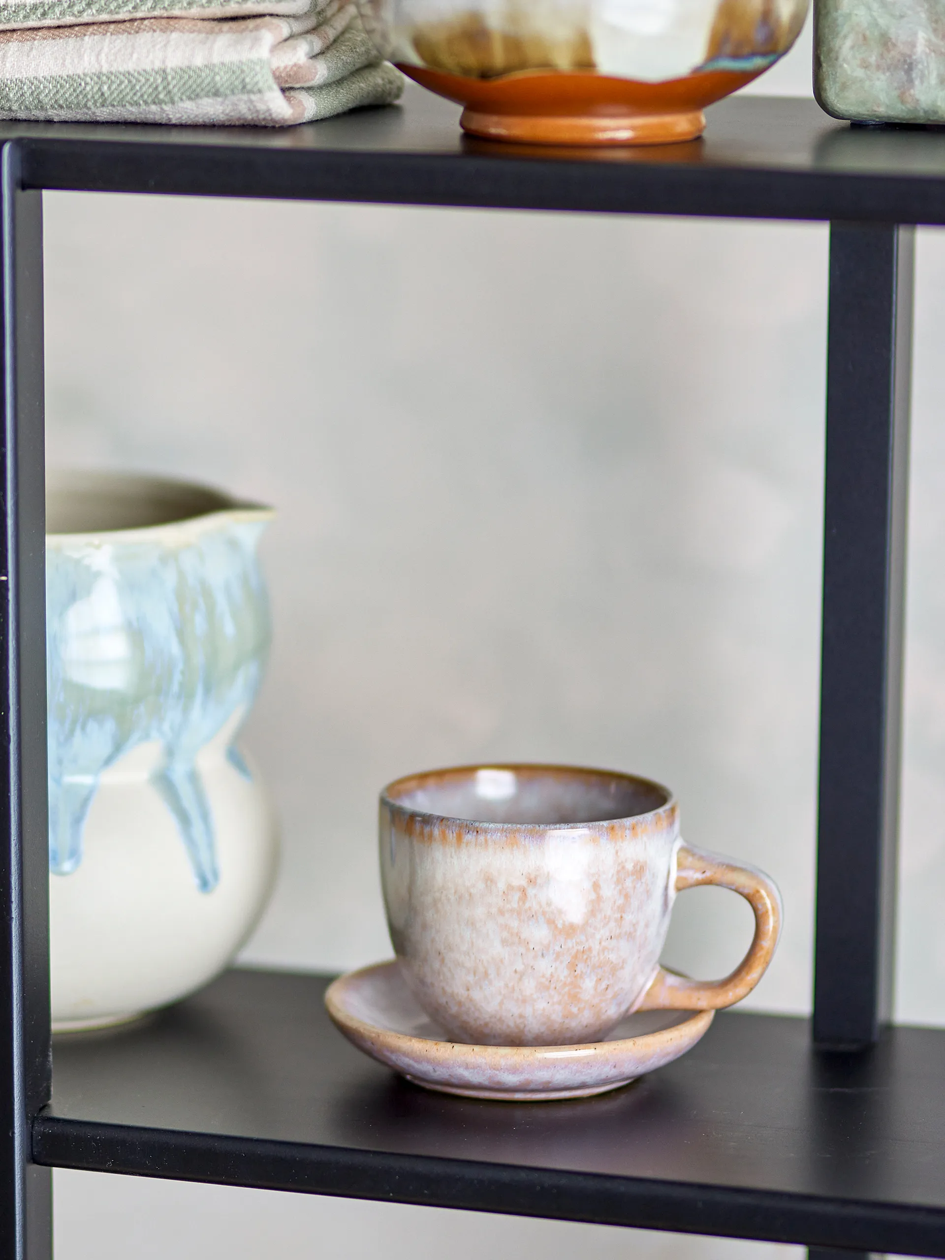 Brenta北欧风格带碟茶杯咖啡杯4件装, 玫瑰色 Bloomingville