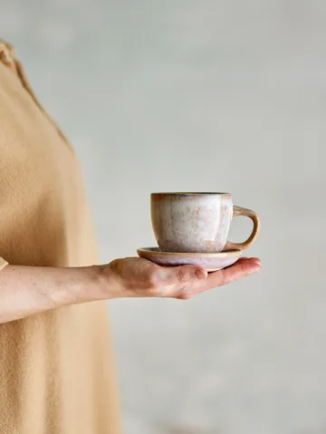 Brenta北欧风格带碟茶杯咖啡杯4件装 - 玫瑰色 - Bloomingville