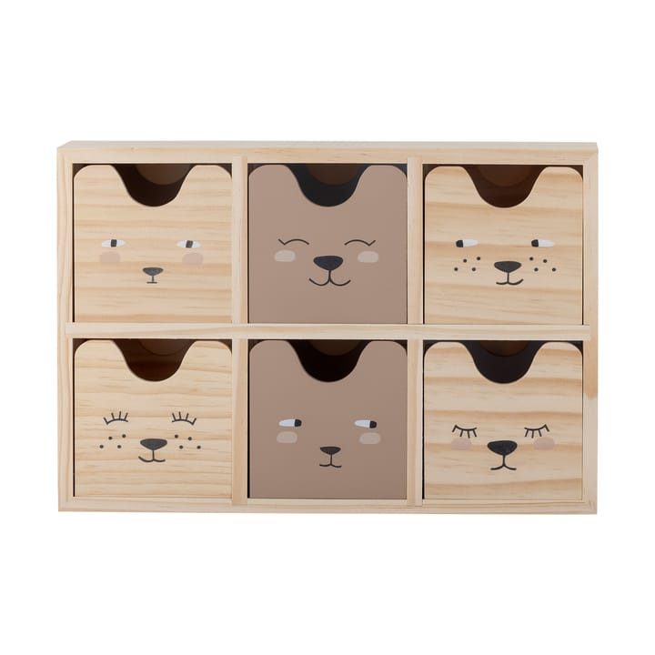 Calle bookshelf 小 6 drawers 27x18 cm - 原色/自然色 - Bloomingville