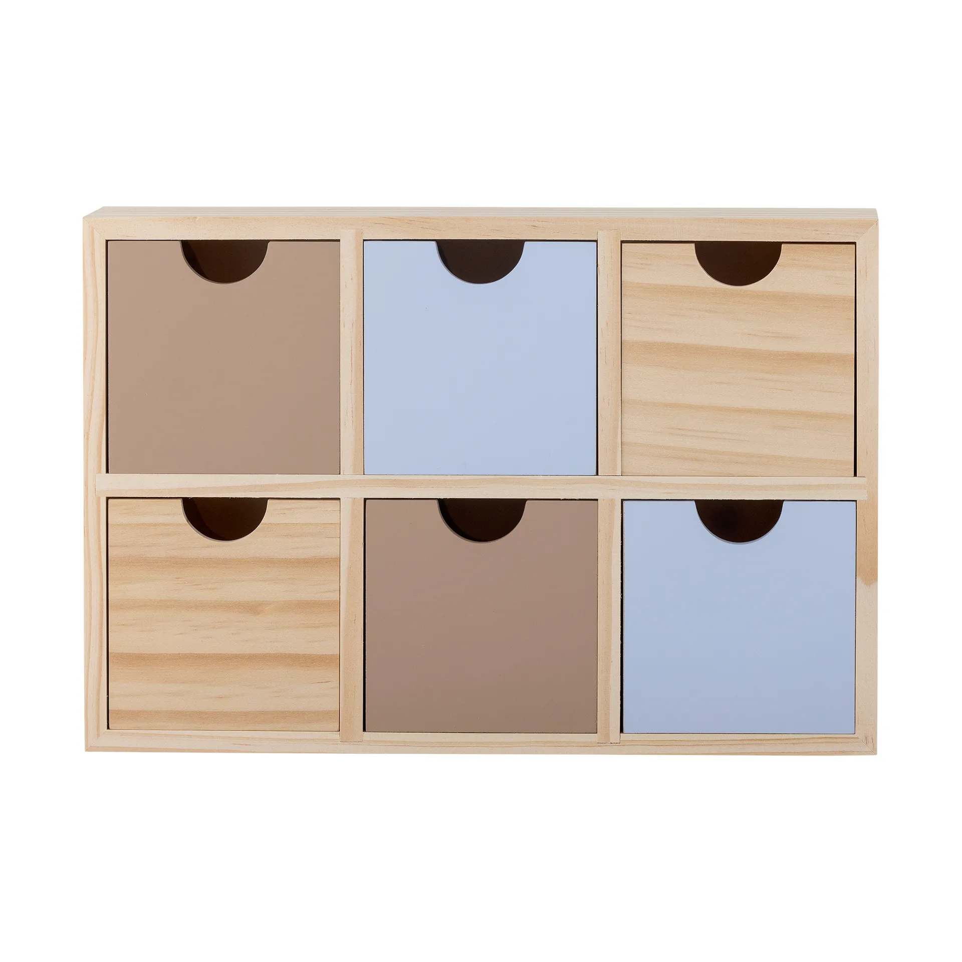 Calle bookshelf 小 6 drawers 27x18 cm, 原色/自然色 Bloomingville