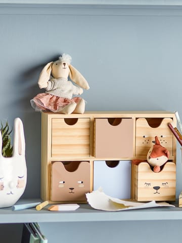 Calle bookshelf 小 6 drawers 27x18 cm - 原色/自然色 - Bloomingville