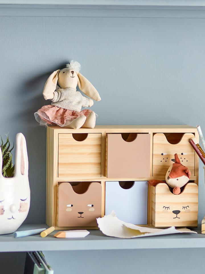 Calle bookshelf 小 6 drawers 27x18 cm, 原色/自然色 Bloomingville