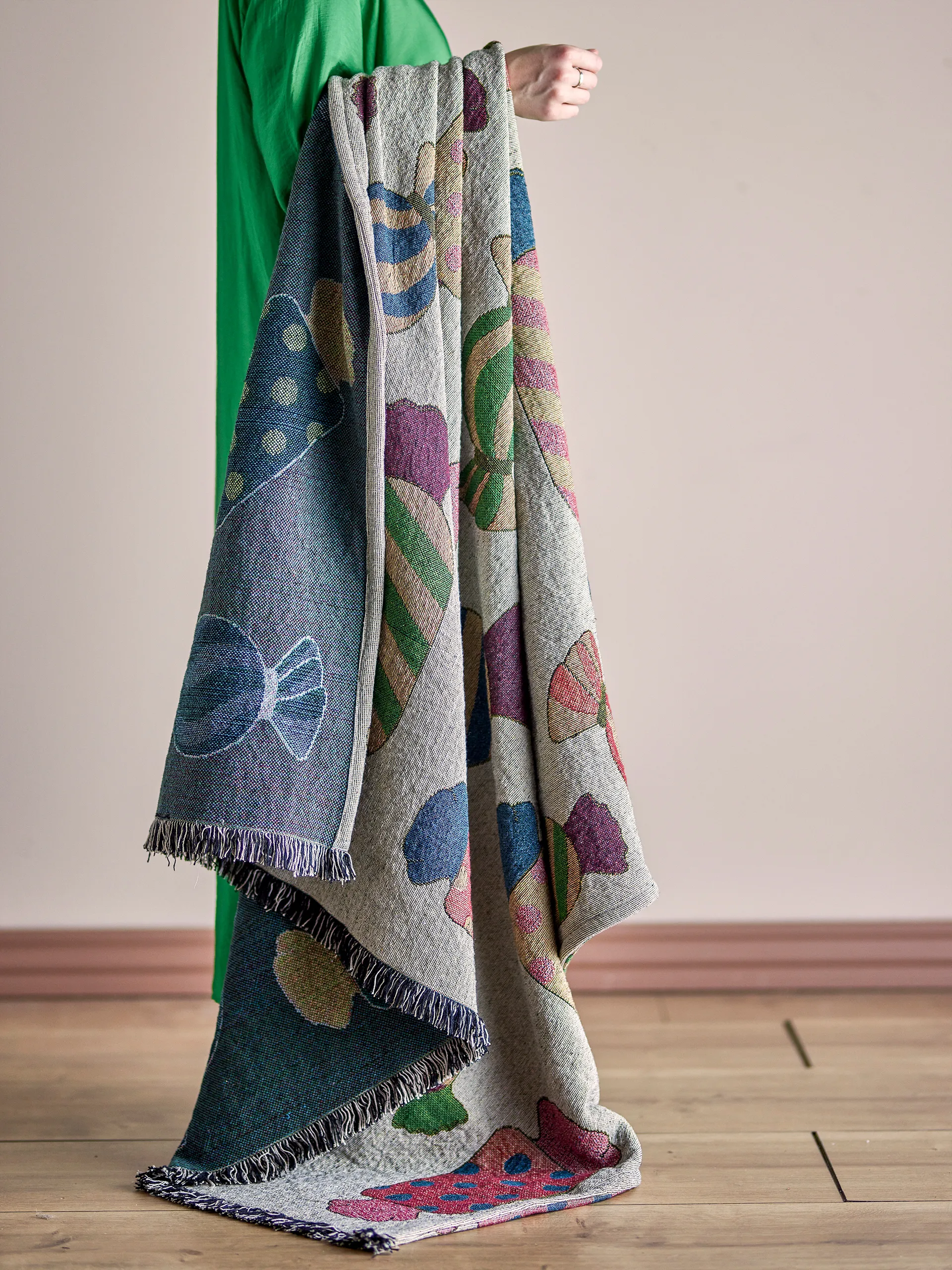 Caramella 毯子 130x150 cm, Nature Bloomingville