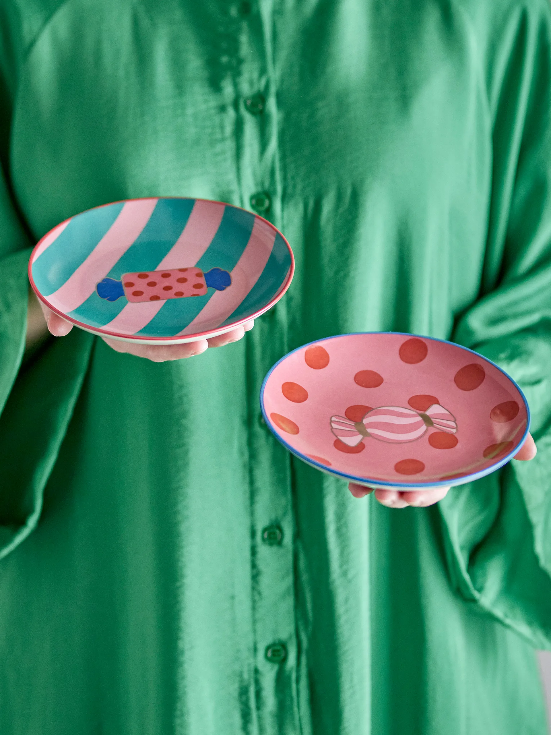 Caramella 盘子 Ø16 cm 2件, 粉色 Bloomingville