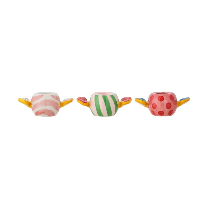 Caramella 蜡烛 holders 3件 - 粉色 - Bloomingville
