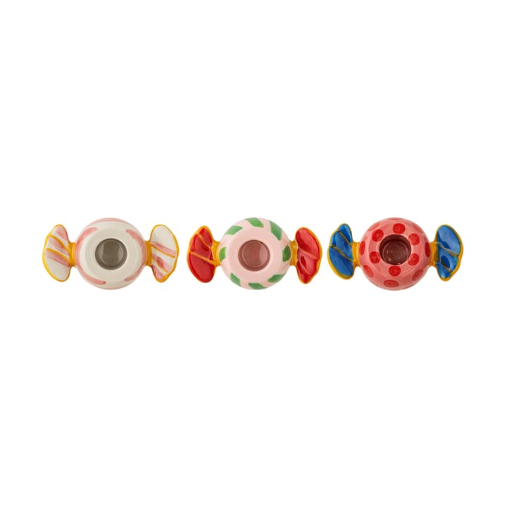 Caramella 蜡烛 holders 3件, 粉色 Bloomingville