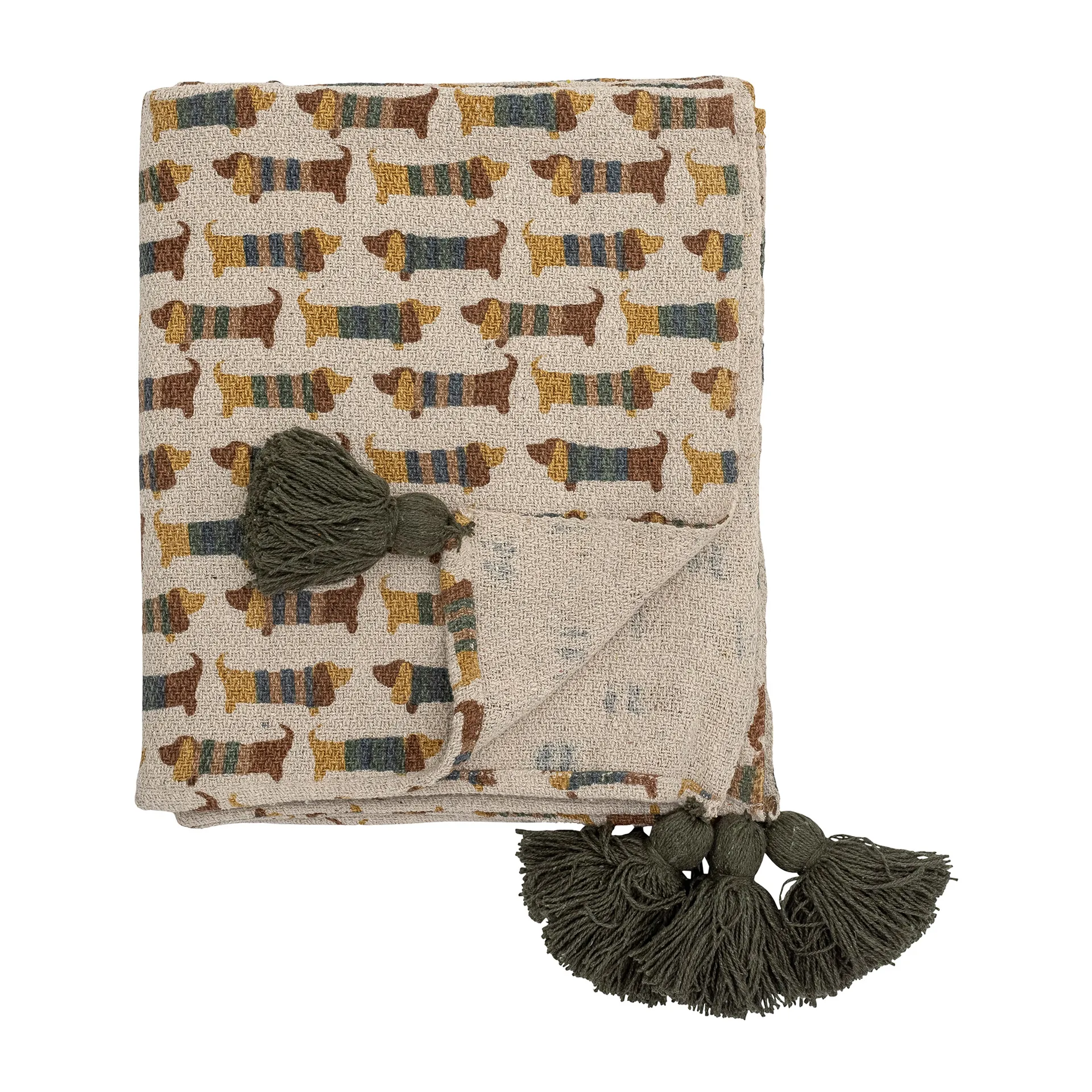 Charlie 毯子  130x160 cm, 棕色 Bloomingville