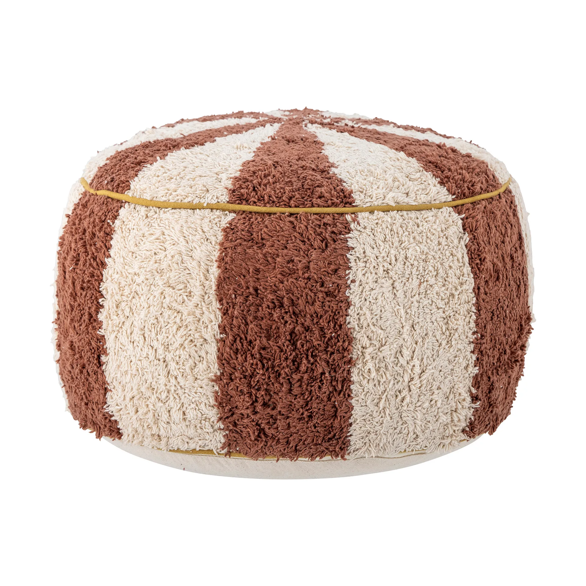 Charoline sit pouf Ø44 cm, Brown-white Bloomingville
