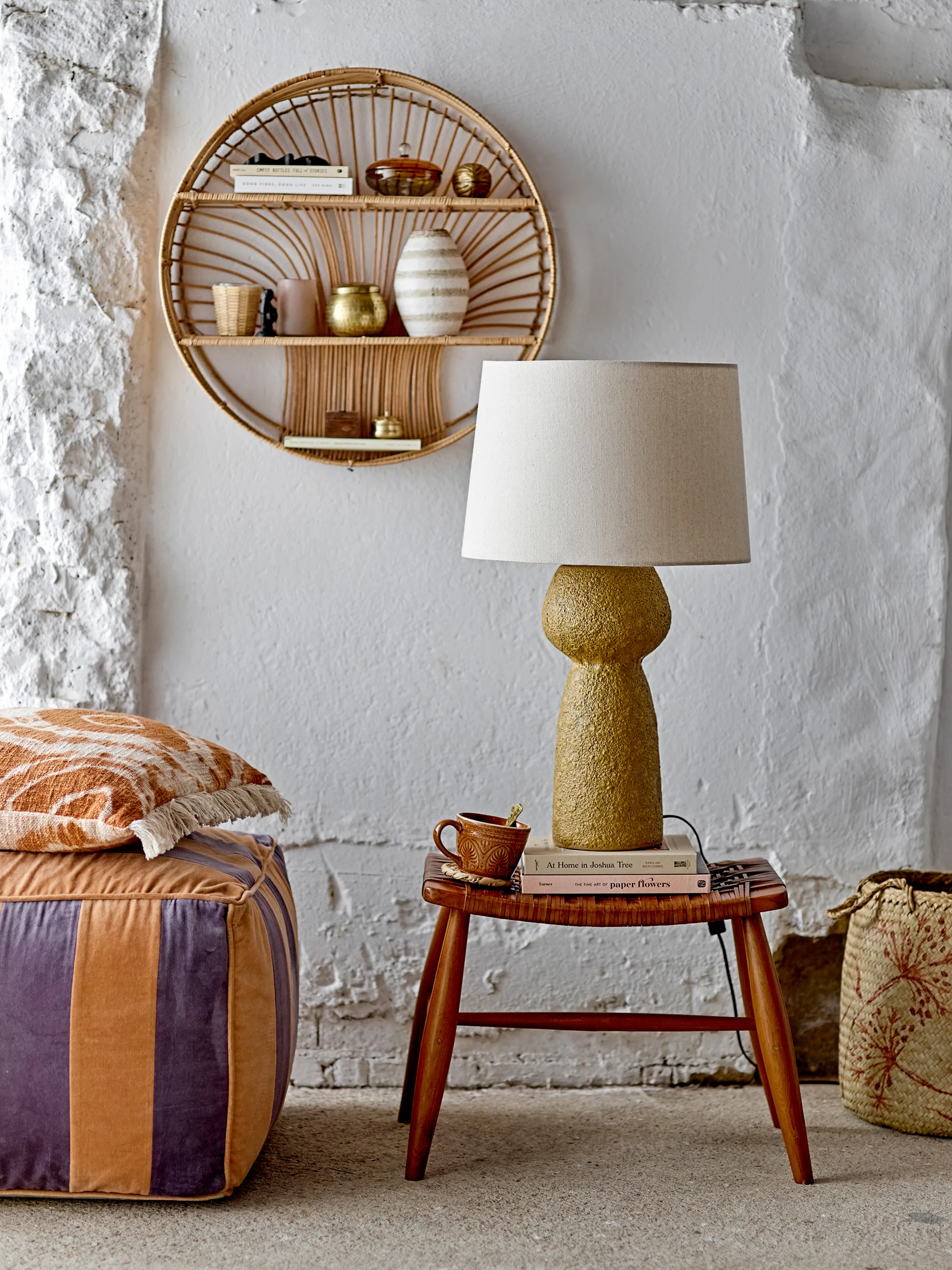 Chester stool 41.5 cm 凳子, 棕色 Bloomingville