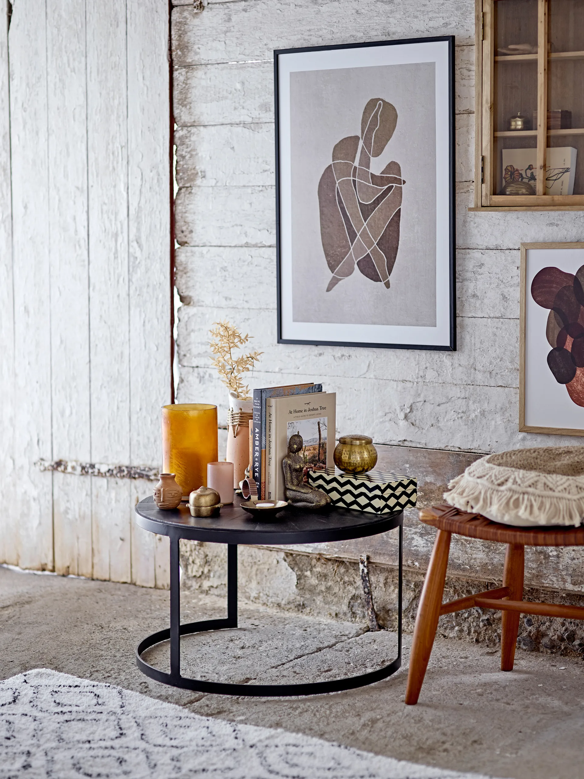 Chester stool 41.5 cm 凳子, 棕色 Bloomingville