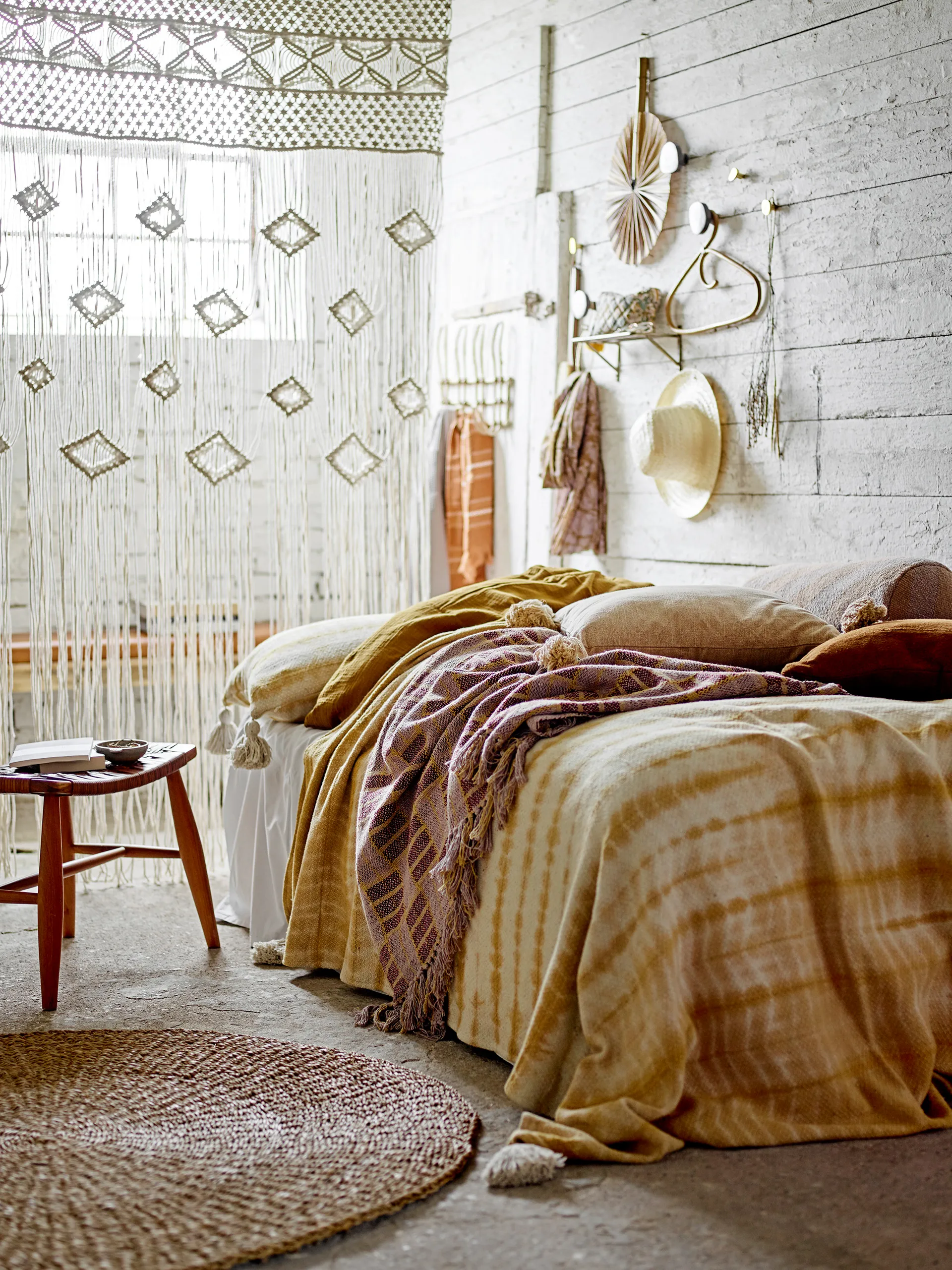 Chester stool 41.5 cm 凳子, 棕色 Bloomingville