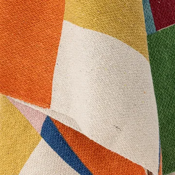 Colorine北欧风格纯棉针织毯毛毯160x130厘米 - 蓝色 - Bloomingville