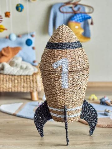 Cosmina 储物篮 （含盖子） Ø40x68,5 cm - Nature - Bloomingville