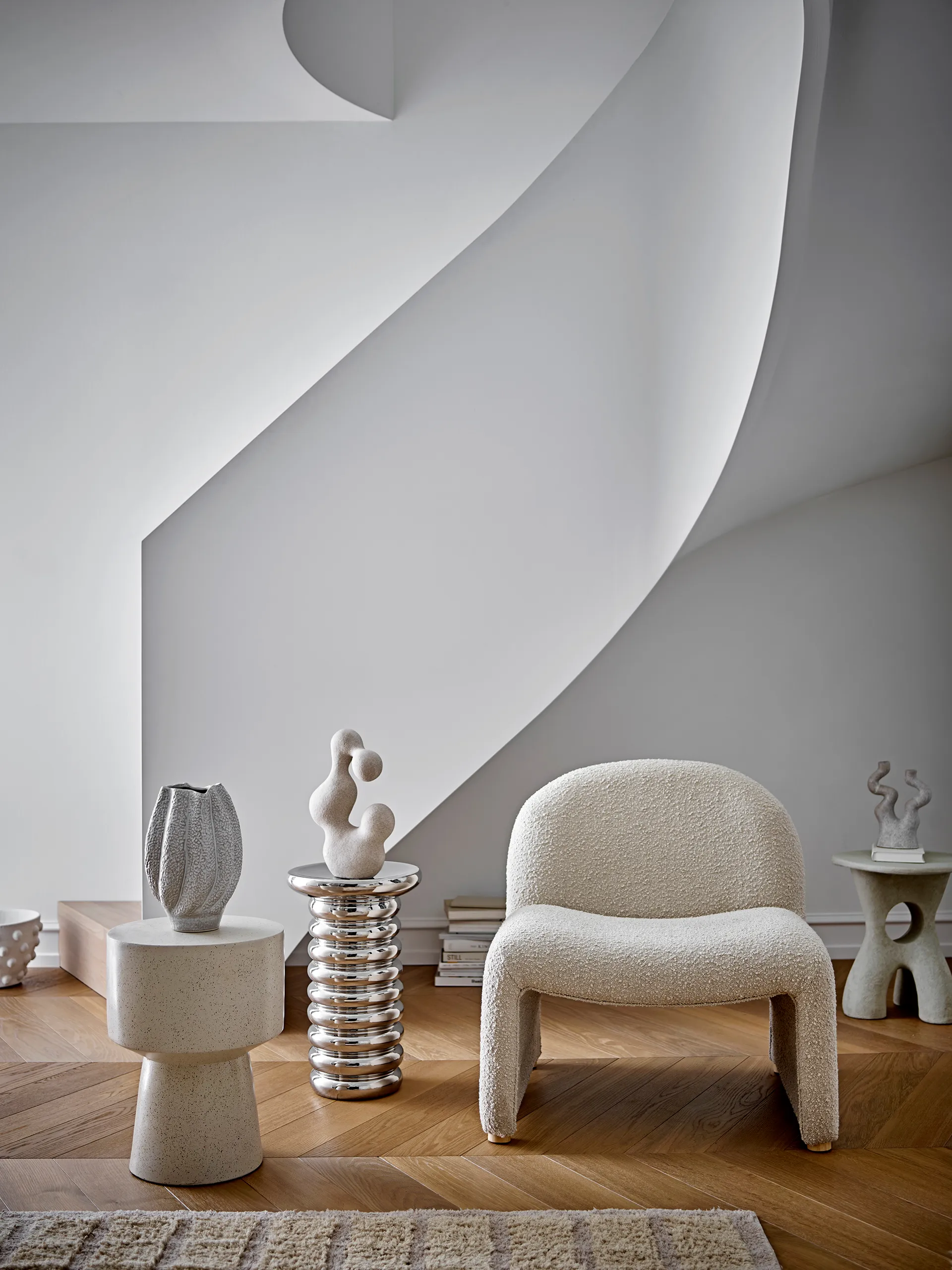 Cove 花瓶 28 cm, 白色 Bloomingville