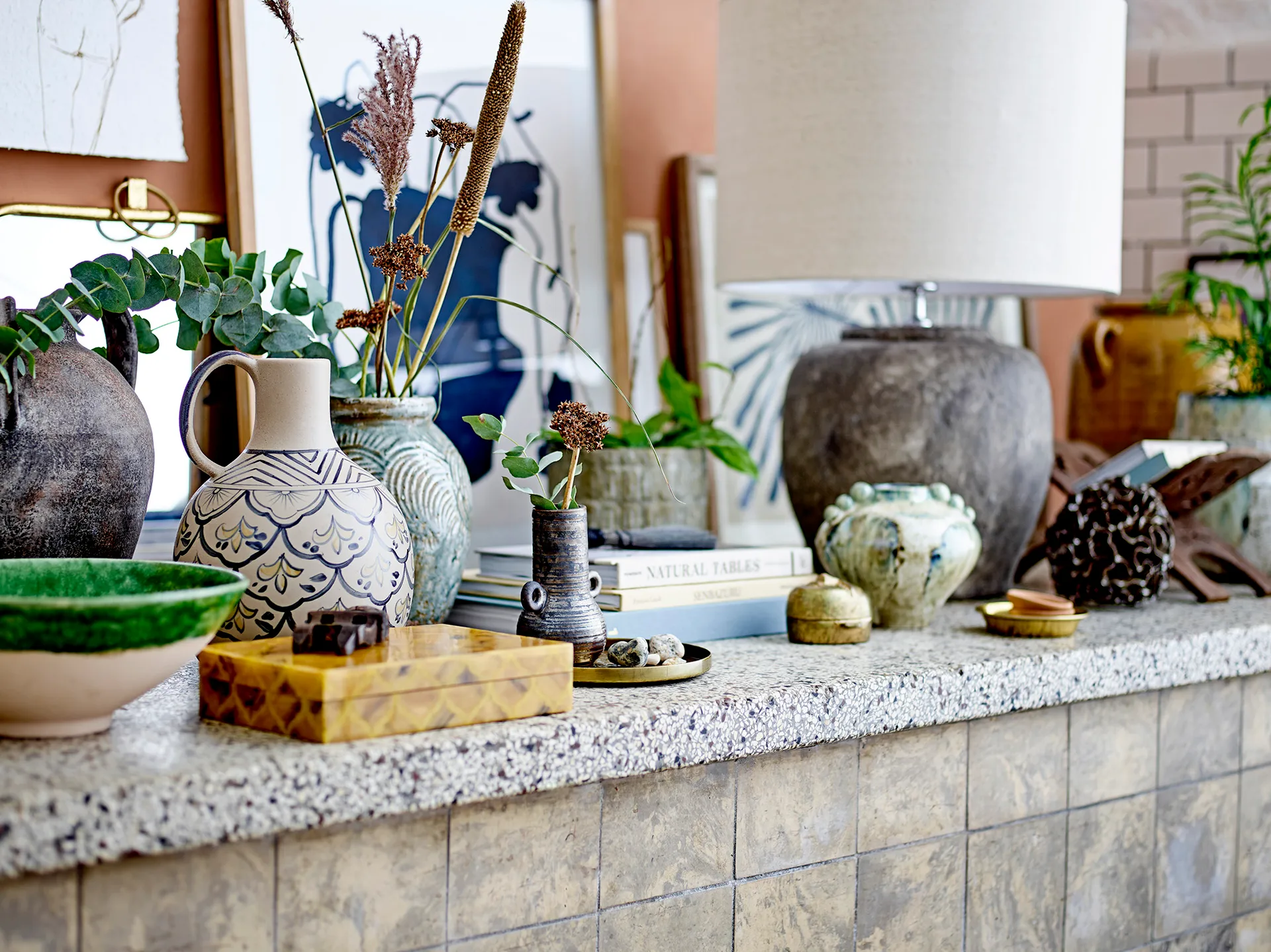 Delvan decoration Ø13.5 cm, 棕色 Bloomingville