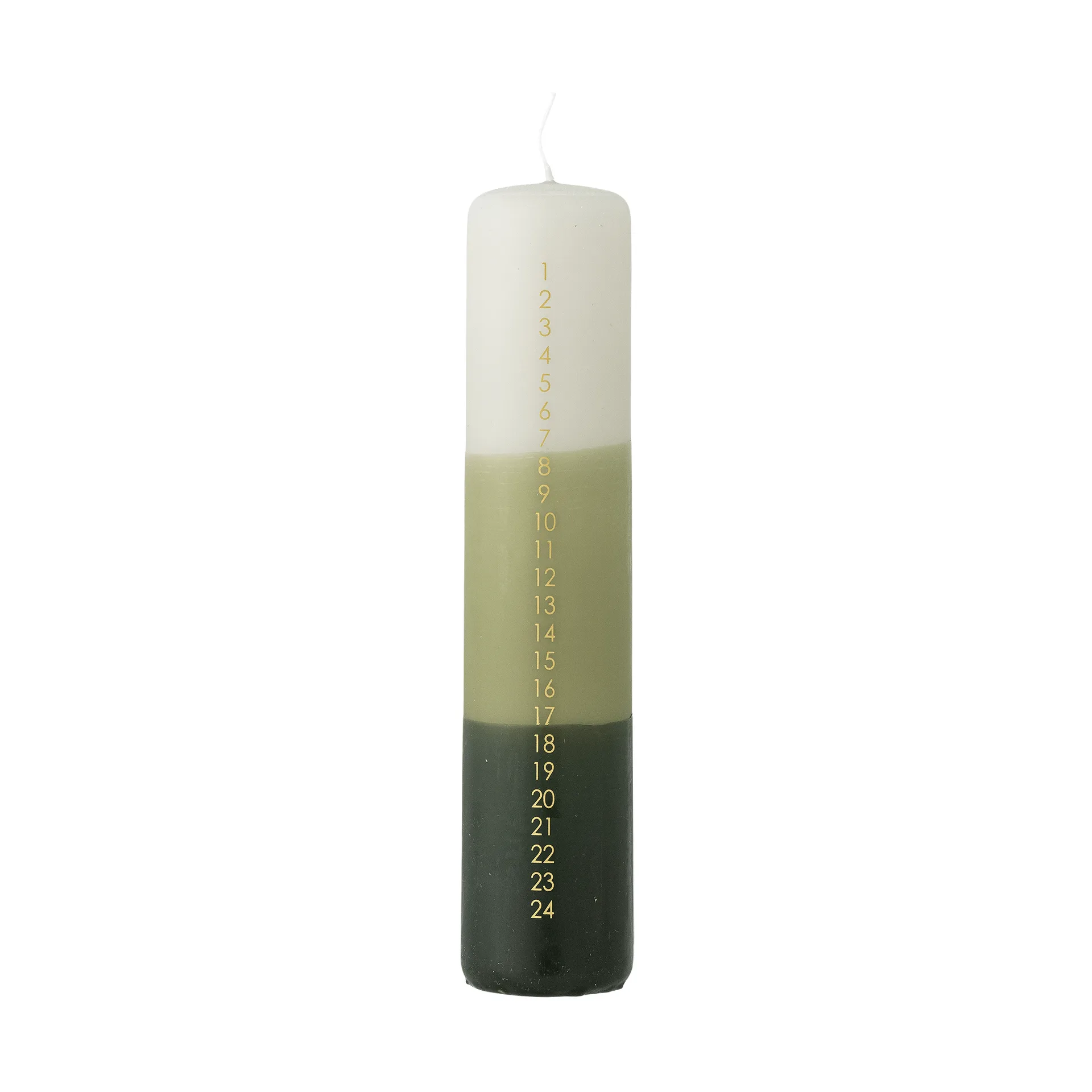 Dip Dye 将军蜡烛, 绿色，25cm Bloomingville