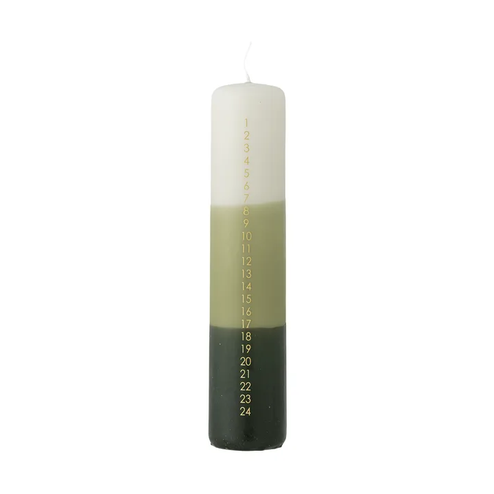 Dip Dye adventssljus - 绿色，25cm - Bloomingville