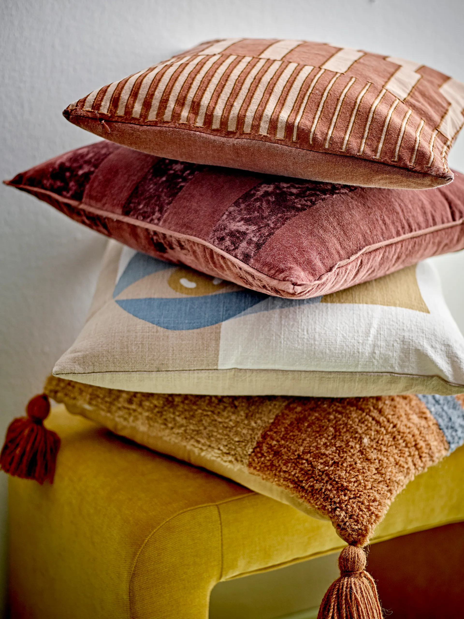 Ditte 靠枕|靠垫 45x45 cm, 蓝色 Bloomingville