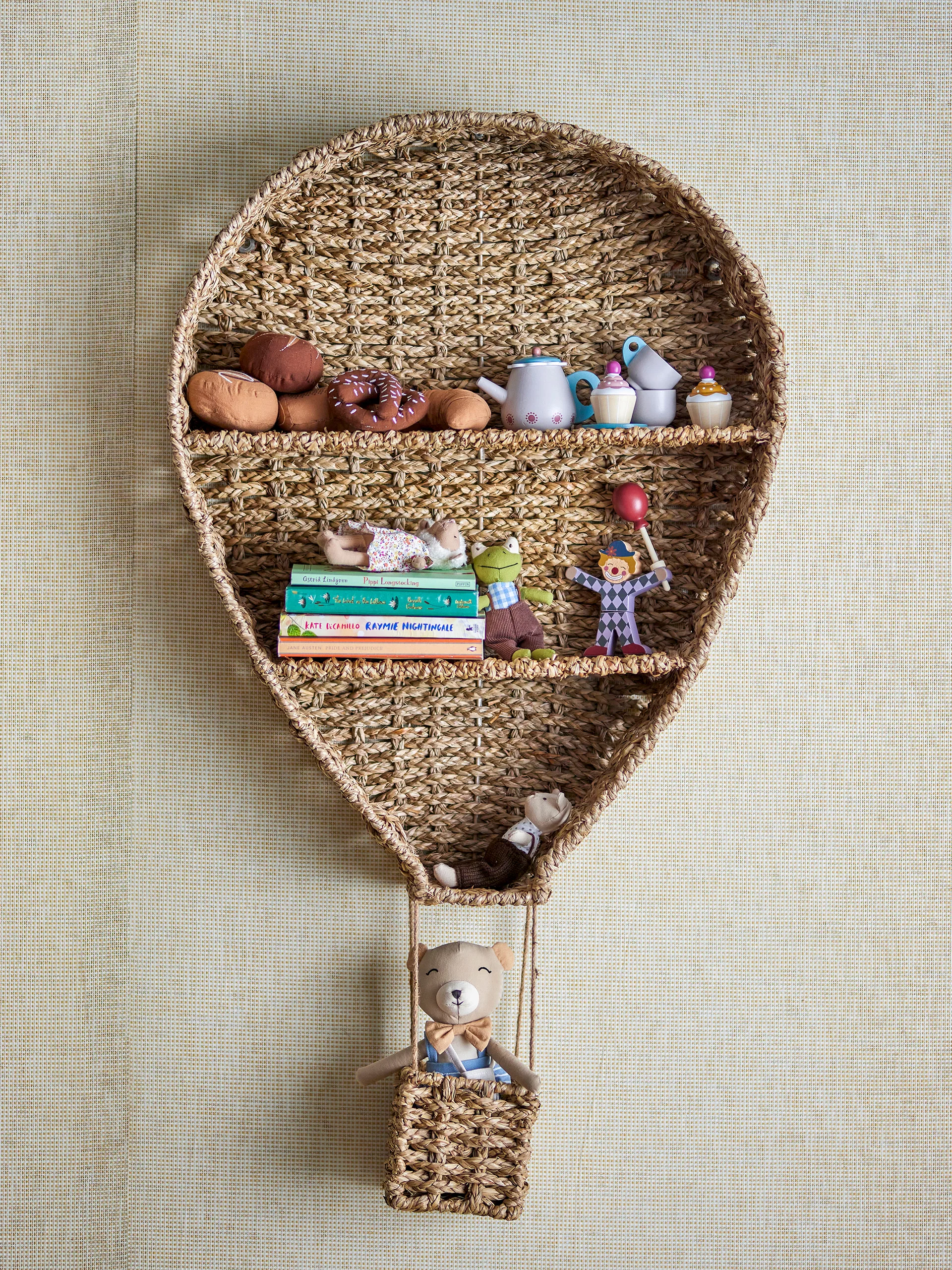 Ditter 墙面置物架 59x105cm, 自然色 Bloomingville