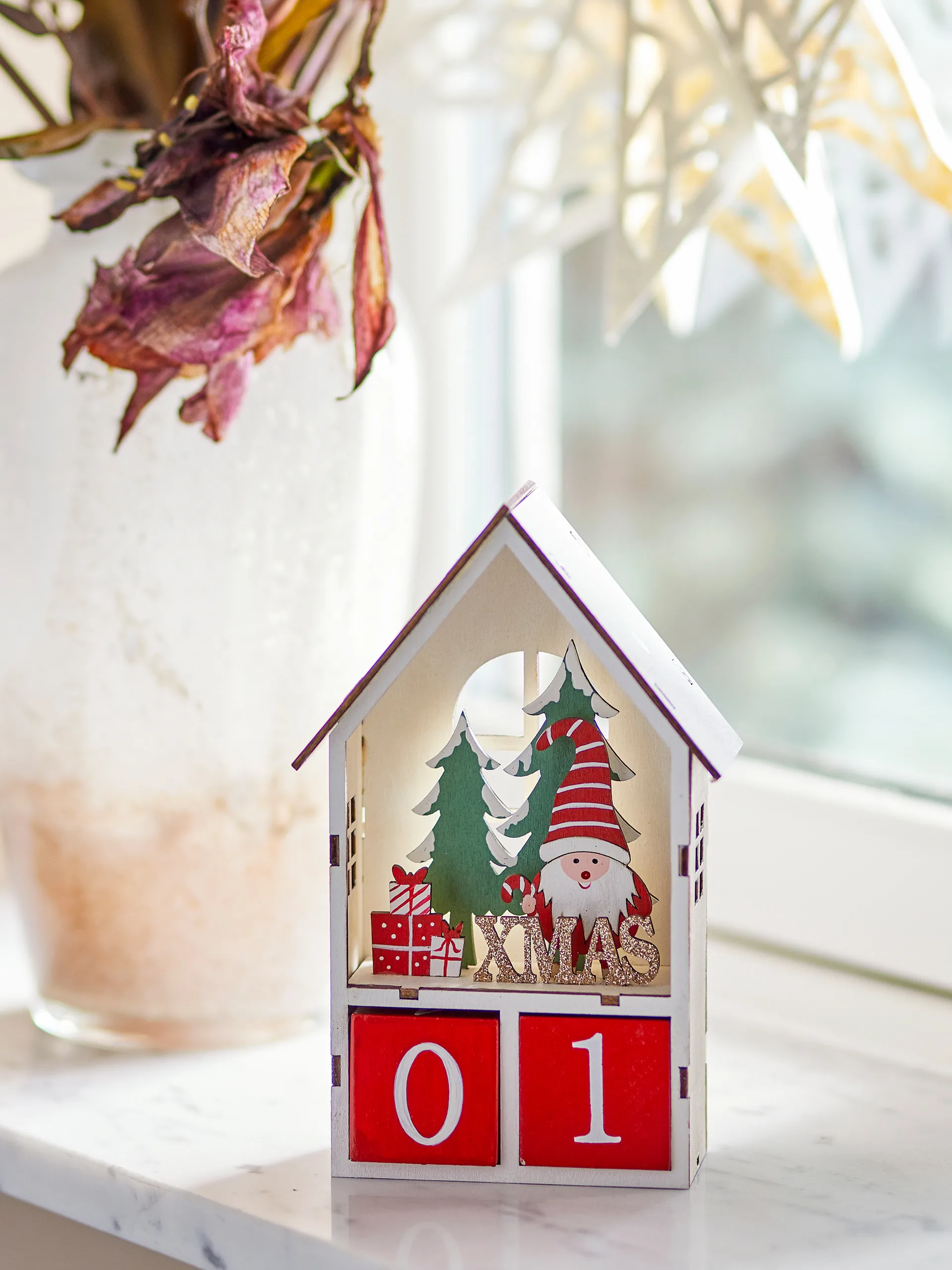 Edmund calendar with dates, 红色 Bloomingville