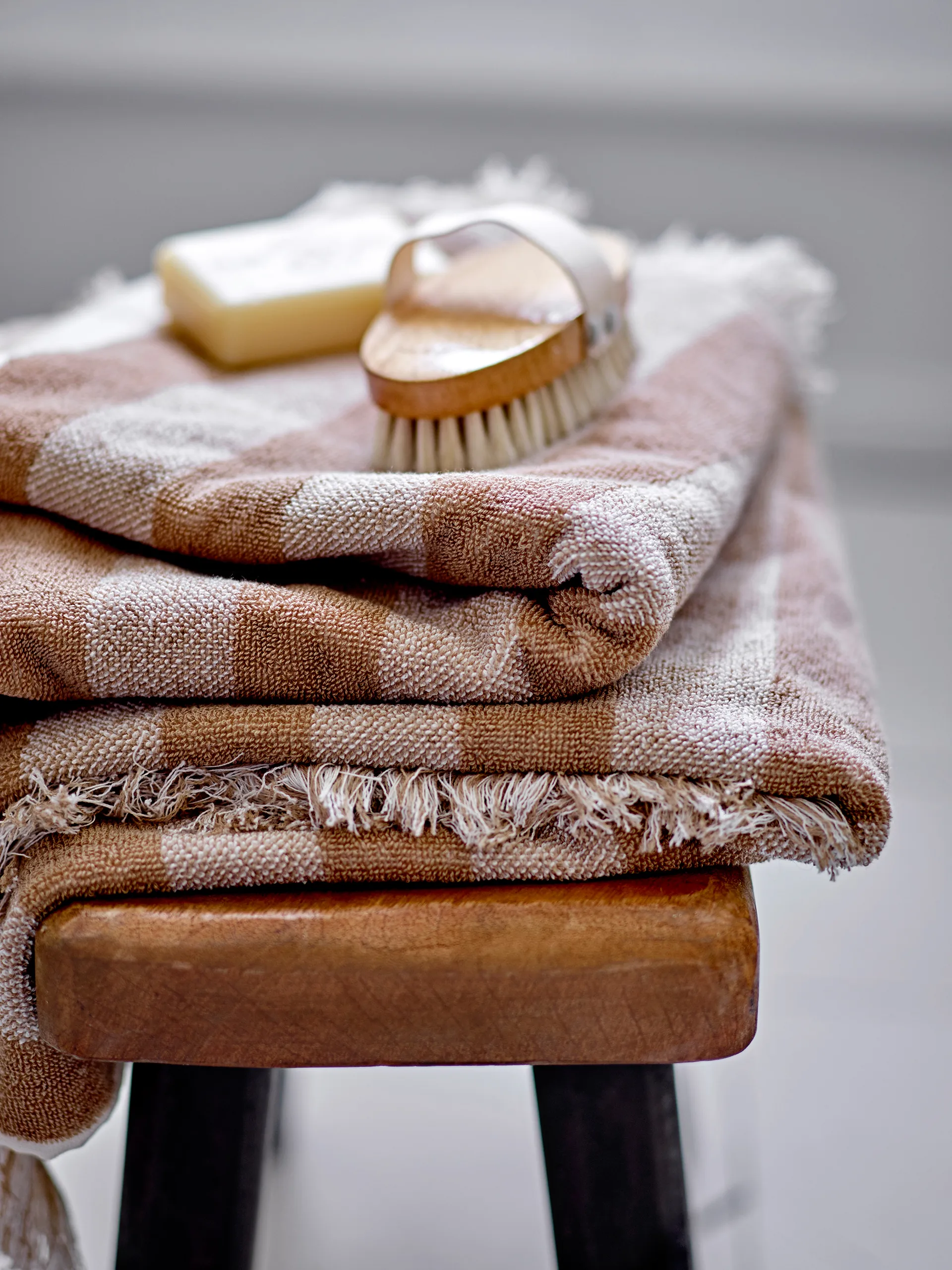 Elaia towel 50x100 cm, 棕色 Bloomingville