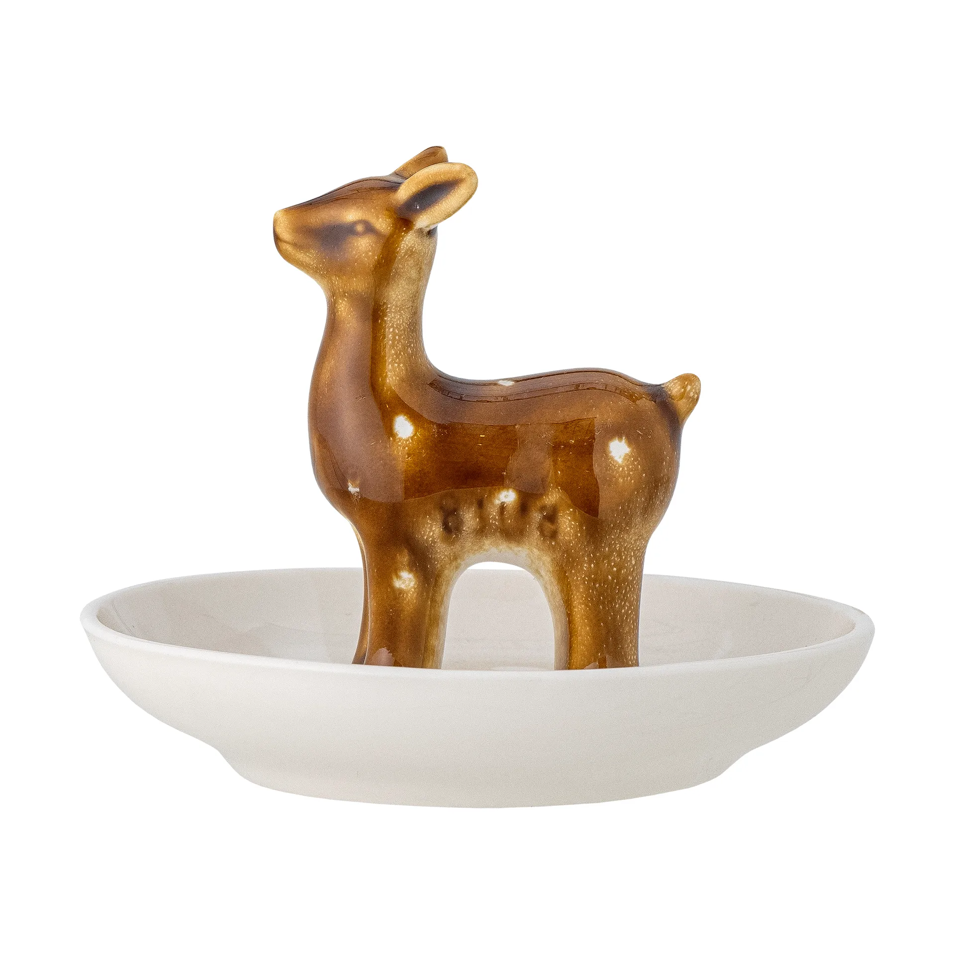 Eli 碗 Ø11 cm, 白色-黄铜 Bloomingville