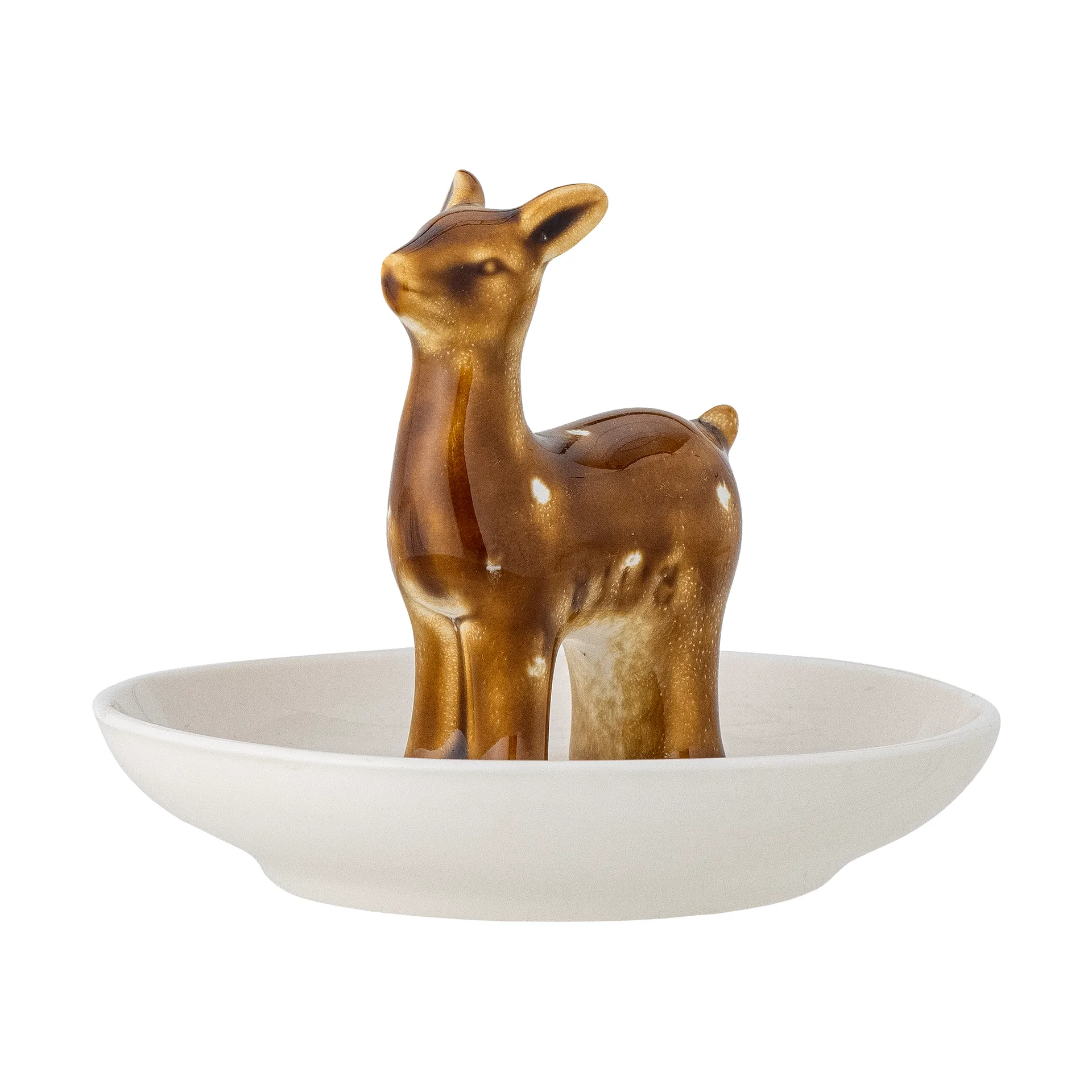 Eli 碗 Ø11 cm, 白色-黄铜 Bloomingville