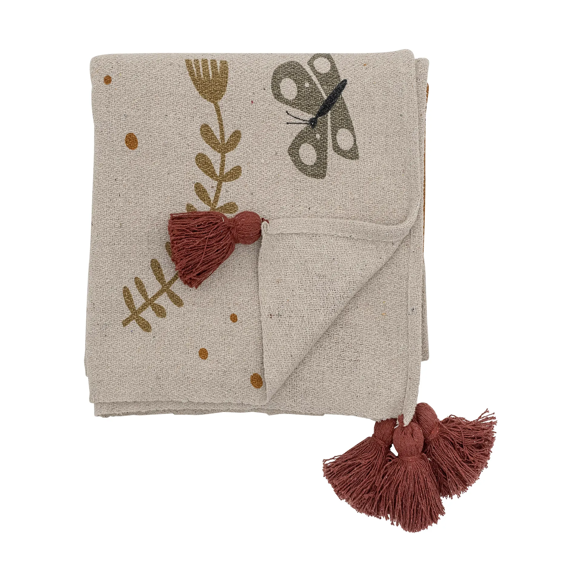 Ember 毯子 130x160 cm, 褐色 Bloomingville