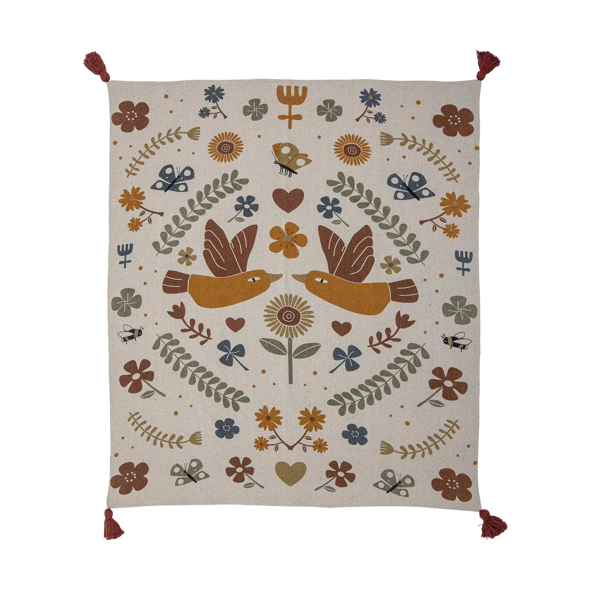 Ember 毯子 130x160 cm, 褐色 Bloomingville