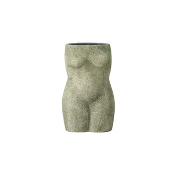 Emeli Deco 陶土花瓶 16cm - 绿色 - Bloomingville