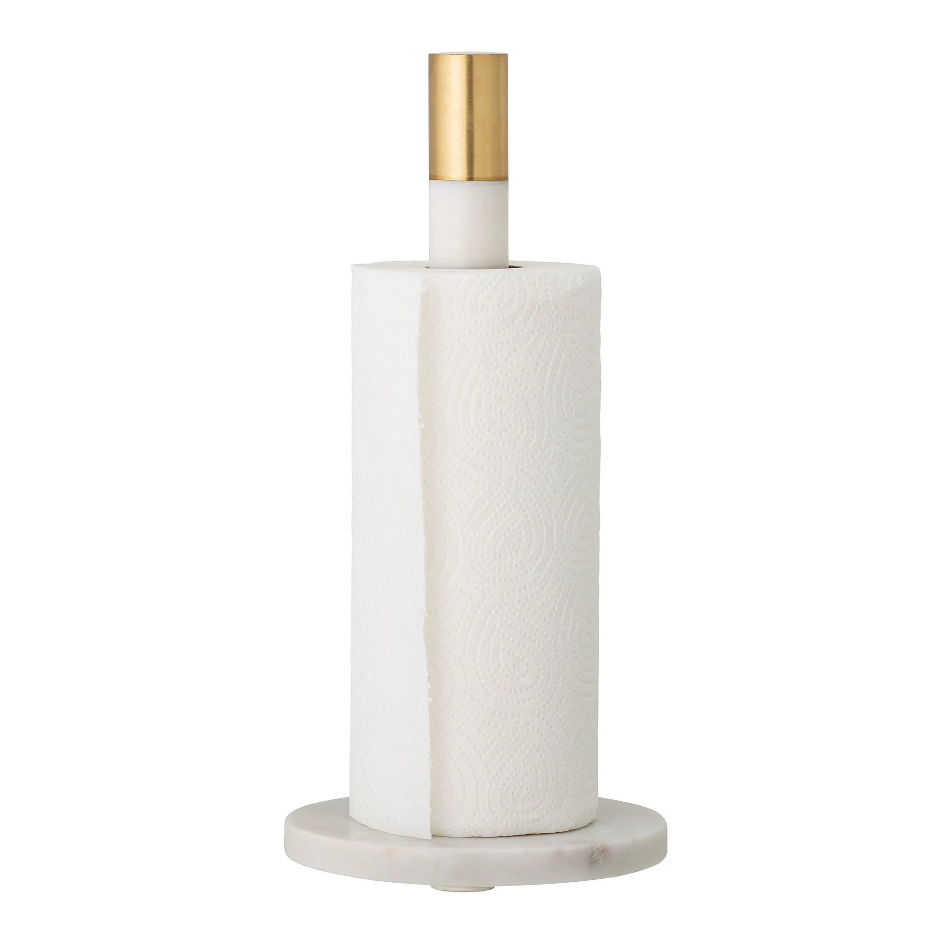 Emira 大理石厨房纸巾架32cm, 白色 Bloomingville