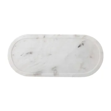 Emmaluna tray 20x45.5 cm - 白色 marble - Bloomingville