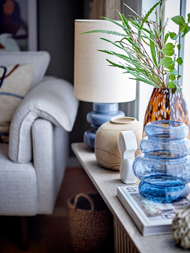 Fabiola 台灯 Ø24x51 cm, 蓝色 glass-linen Bloomingville
