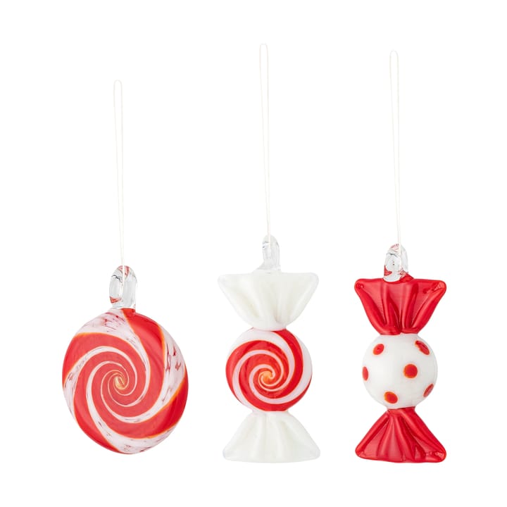Festive 装饰 hangings 3件 - 红色 - Bloomingville