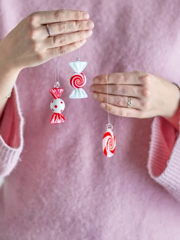 Festive 装饰 hangings 3件 - 红色 - Bloomingville