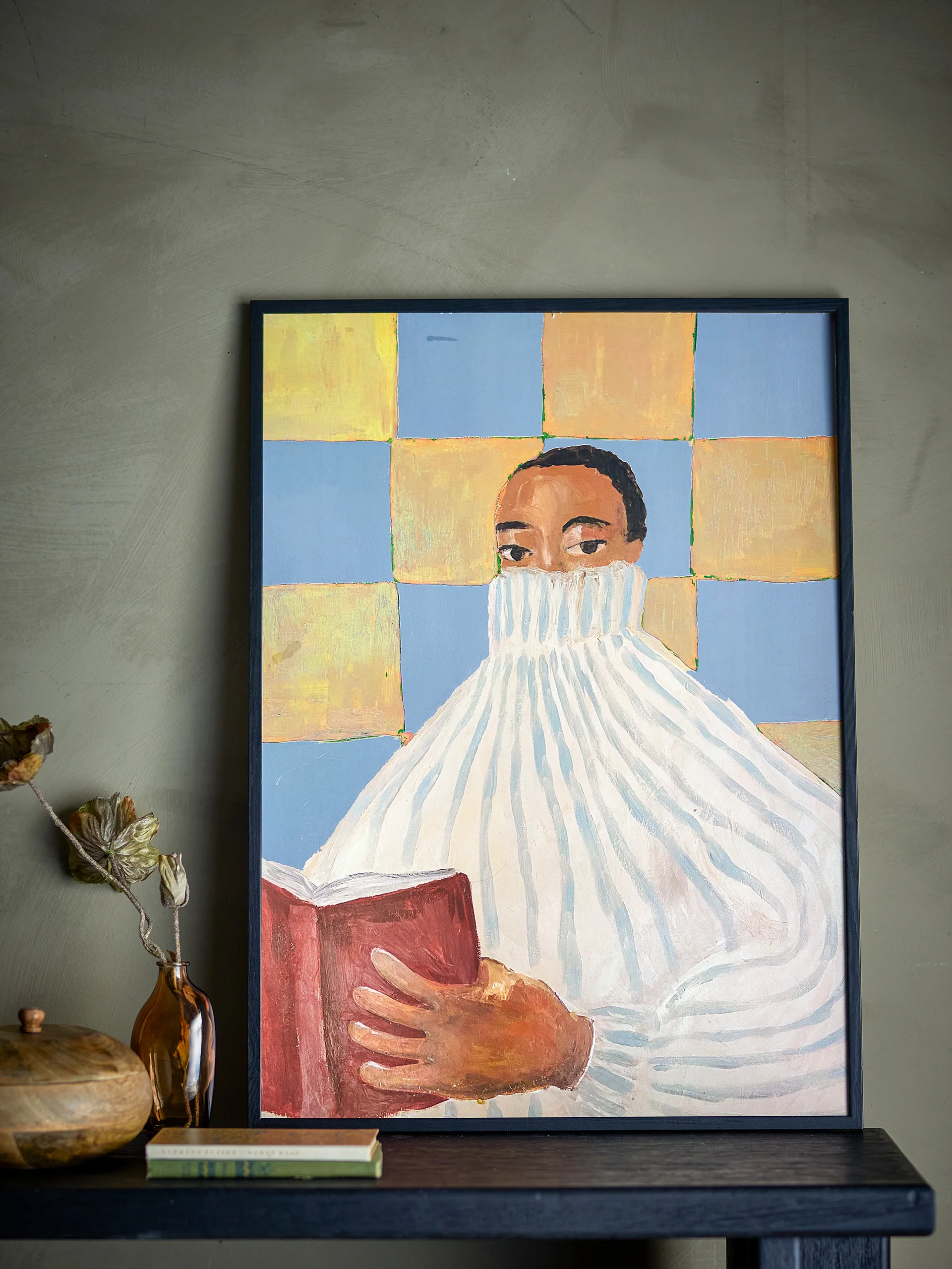 Filicia canvas 52x72 cm, 黑色 frame Bloomingville